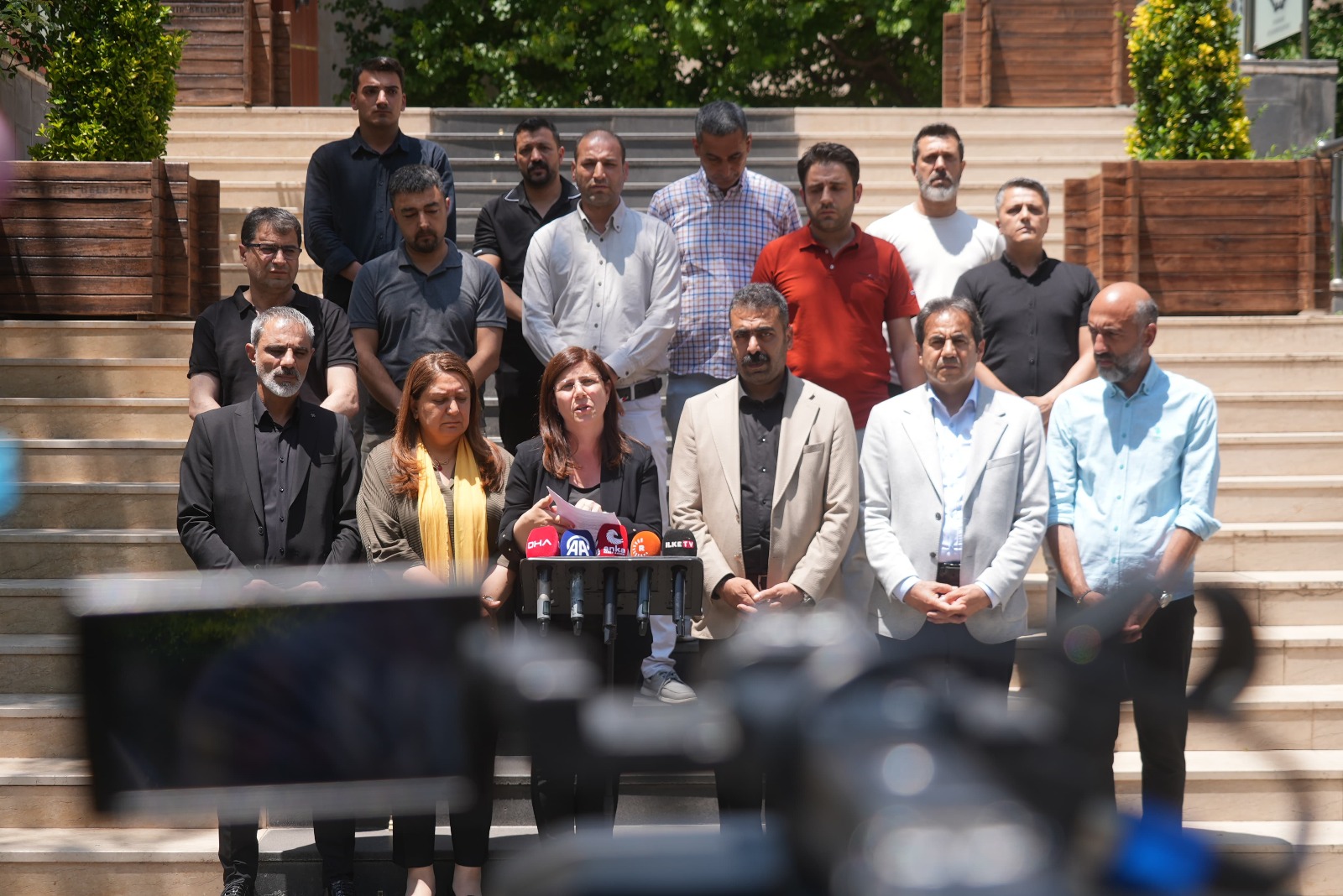 Yangınla ilgili ortak basın açıklaması 