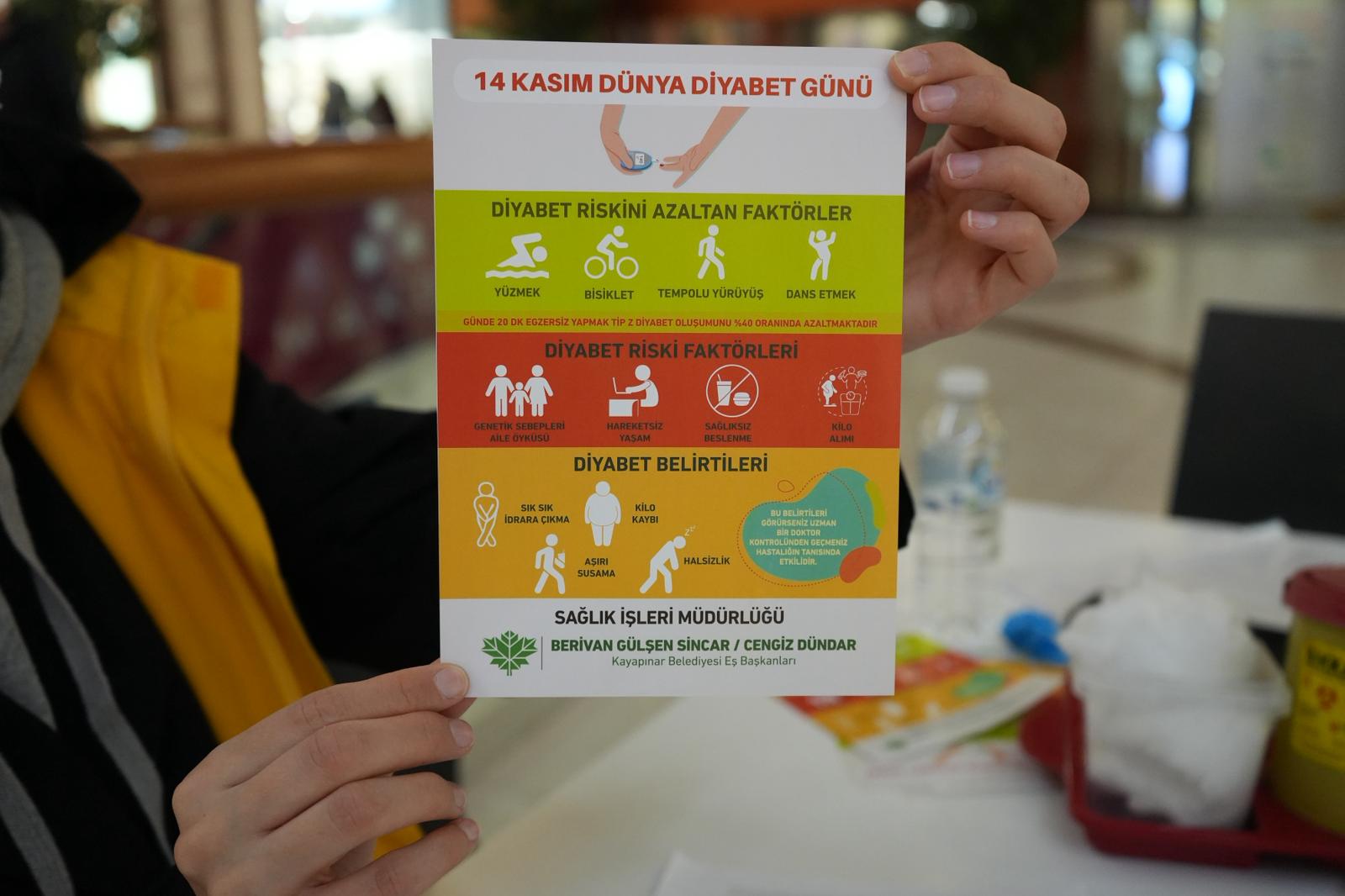 Dünya Diyabet Günü’nde ücretsiz kontrol ve bilgilendirme hizmeti 